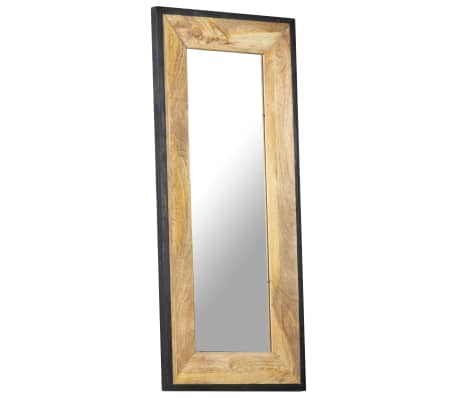 vidaXL Lustro, 110 x 50 cm, lite drewno mango
