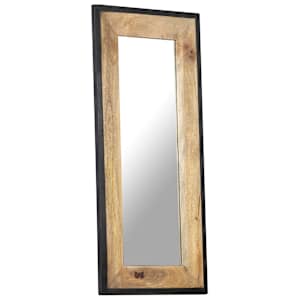 Zrcadlo 110 x 50 cm masivní mangovníkové dřevo - obrázek 9