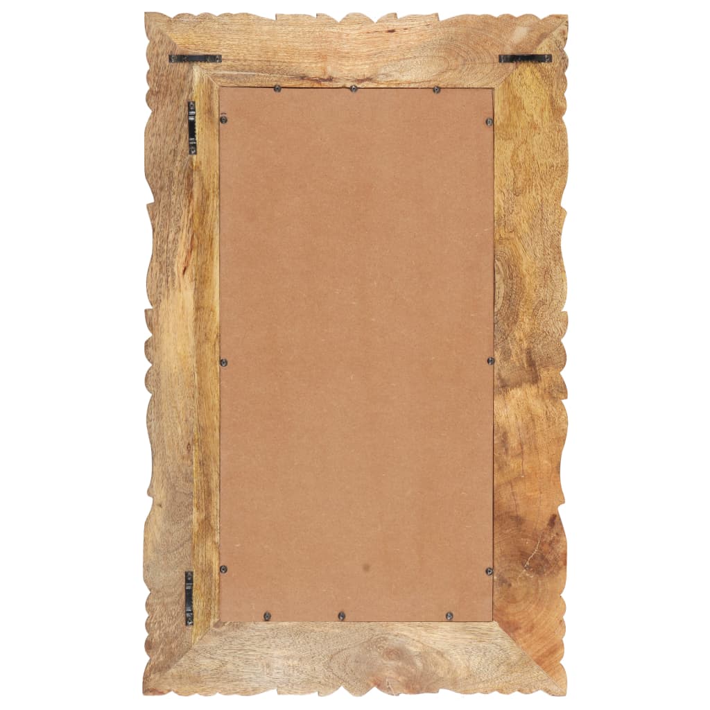 Miroir 80x50 Cm Bois De Manguier Massif VidaXL 14 width=274