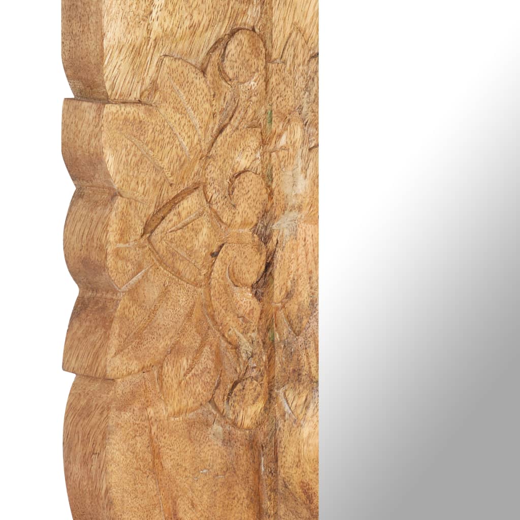 Miroir 80x50 Cm Bois De Manguier Massif VidaXL 16 width=274