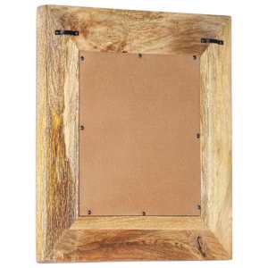 Ručně vyřezávané zrcadlo 50 x 50 x 2,6 cm masivní mangovník - obrázek 3