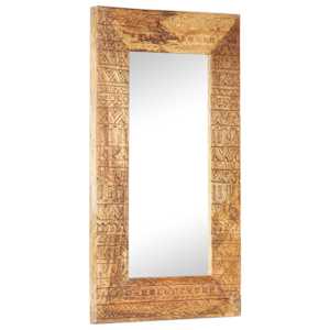 Ručně vyřezávané zrcadlo 80 x 50 x 2,5 cm masivní mangovník - obrázek 7