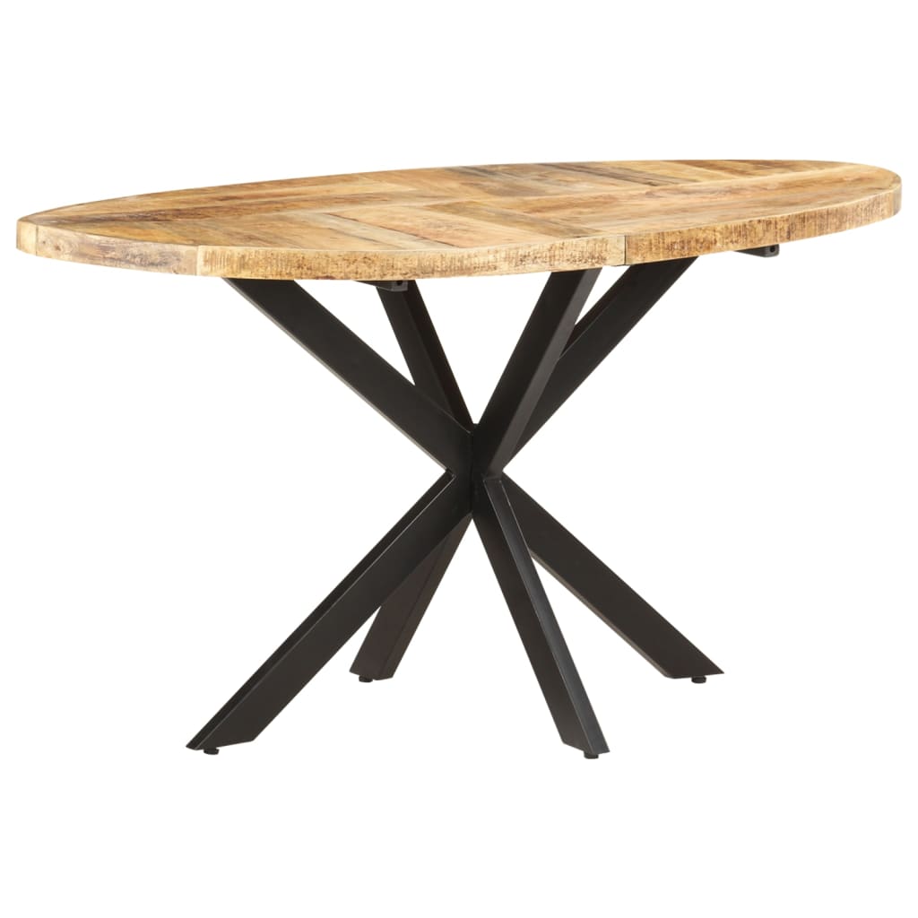 Image of vidaXL Dining Table 140x80x75 cm Solid Mango Wood