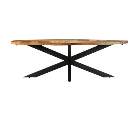 vidaXL Dining Table 94.5"x39.4"x29.5" Solid Reclaimed Wood
