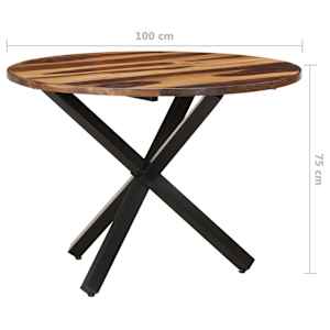 Jídelní stůl 100x100x75 cm akácie s medovou povrchovou úpravou - obrázek 6