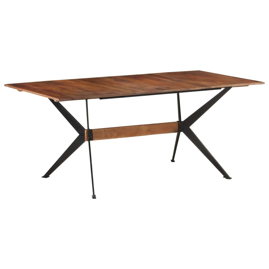 vidaXL Dining Table 180x90x76 cm Solid Mango Wood-image-8720286105818