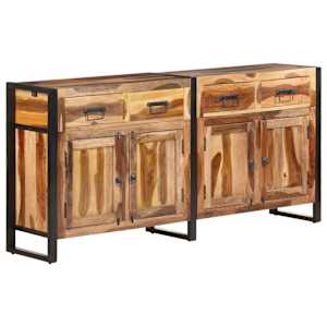 Příborník 172 x 35 x 80 cm masivní akácie s medovým povrchem - obrázek 1