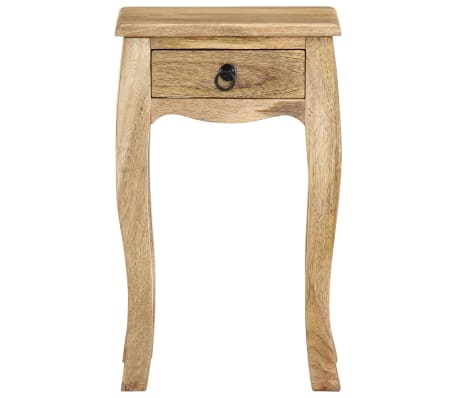 vidaXL Table de chevet 28x28x46 cm Bois de manguier massif