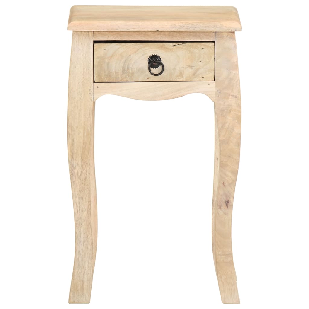 vidaXL Nachtkastje 28x28x46 cm massief mangohout afbeelding