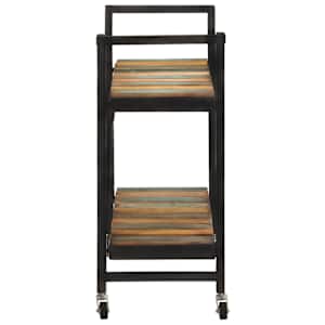 Kuchyňský vozík 87 x 36 x 81 cm masivní recyklované dřevo - obrázek 3
