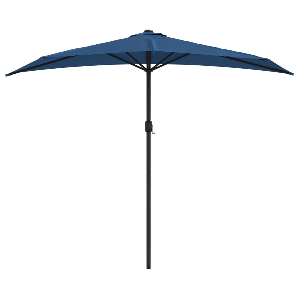 vidaXL Aurinkovarjo ulkotiloihin alumiinitanko sininen 270x144x222 cm