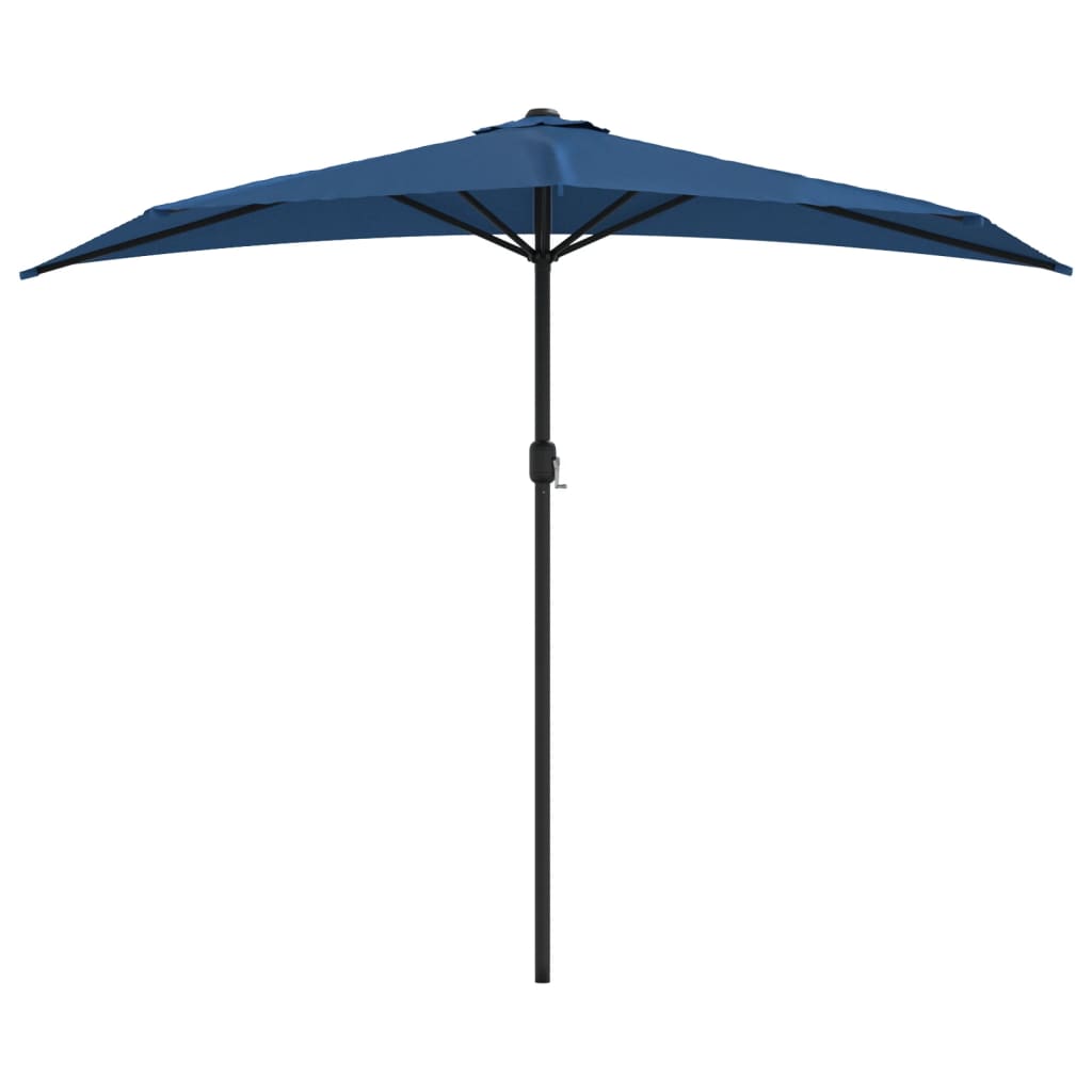 Thumbnail - vidaXL Balkon-Sonnenschirm Alu-Mast Blau 270x144x222cm Halbrund