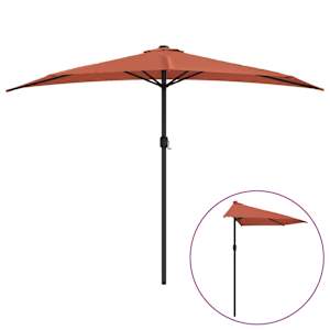 vidaXL r&otilde;du p&auml;ikesevari alumiiniumpost terrakota 300x155x223 pool&uuml;mar