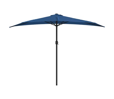 vidaXL Balkono skėtis su aliuminiu stulpu, mėlynas, 300x155x223cm