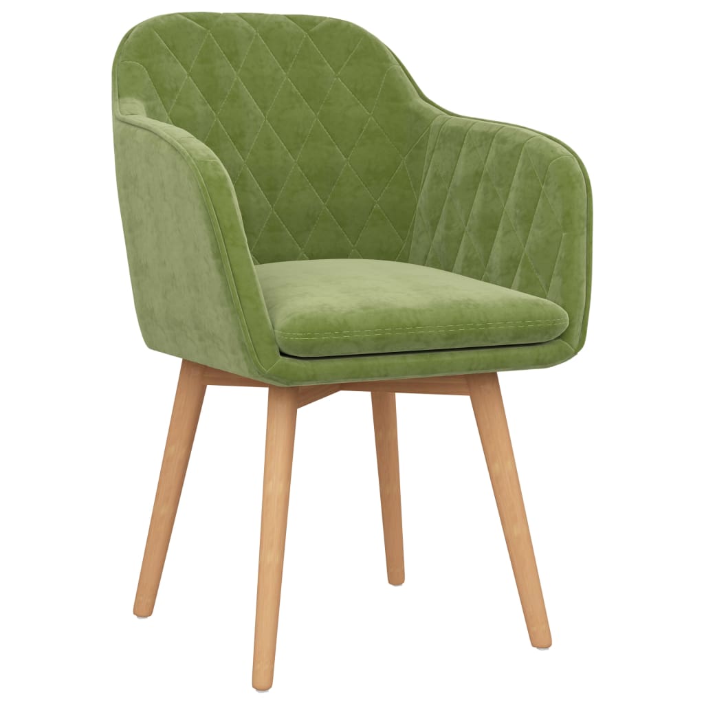 

vidaXL Eetkamerstoelen 4 st fluweel lichtgroen