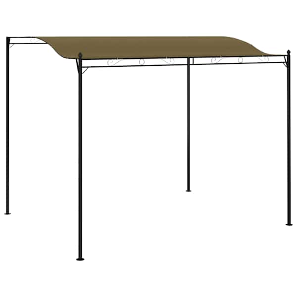vidaXL varjualune 3 x 2,4 m pruunikashall 180 g/m&sup2;