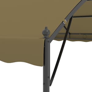 Altán 4 x 3 x 2,6 m taupe 180 g/m² - obrázek 5