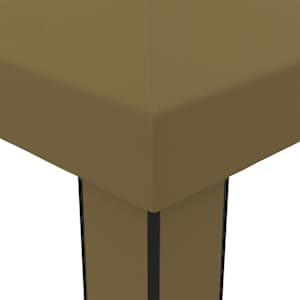 Altán s dvojitou střechou 3 x 6 m taupe 180 g/m² - obrázek 4