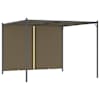 vidaXL lehtla eemaldatava katusega 3 x 3 m, pruunikashall 180 g/m&sup2;