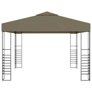 Zahradní altán 3 x 3 m taupe 180 g/m² - obrázek 2