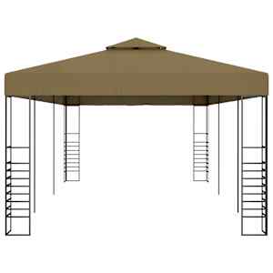 Zahradní altán 6 x 3 x 2,7 m taupe 180 g/m² - obrázek 3