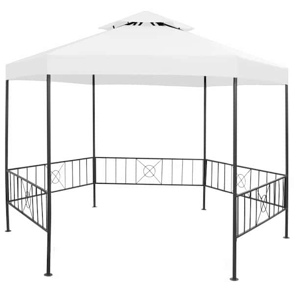 vidaXL varjualune 323 x 275 x 265 cm pruunikashall 180 g/m&sup2;