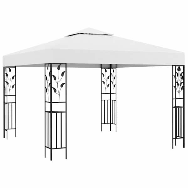 vidaXL varjualune 3 x 3 m valge 180 g/m&sup2;