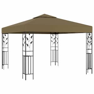 vidaXL varjualune 3 x 3 m pruunikashall 180 g/m&sup2;