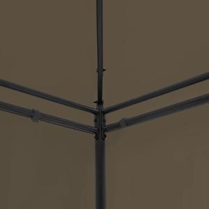 Altán se závěsy 600 x 298 x 270 cm taupe 180 g/m² - obrázek 8