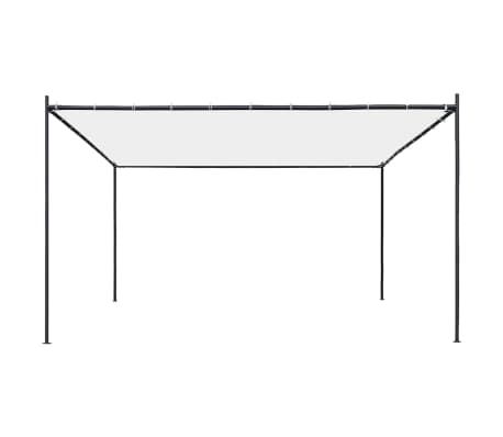 vidaXL Cenador con tejado blanco 4x4 m 180 g/m²