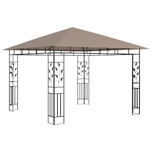 Altán s moskytiérou 3 x 3 x 2,73 m taupe 180 g/m² - obrázek 2