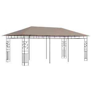 Altán s moskytiérou 6 x 3 x 2,73 m taupe 180 g/m² - obrázek 2
