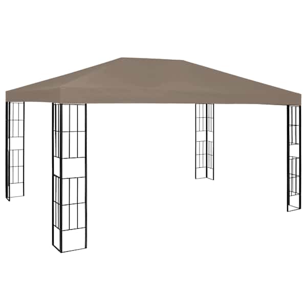 vidaXL varjualune 4 x 3 m, pruunikashall