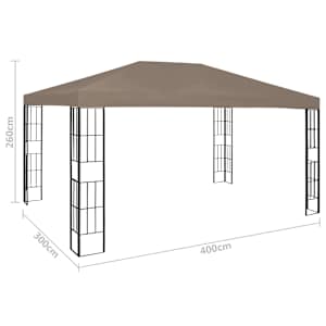 Altán 4 x 3 m taupe - obrázek 7