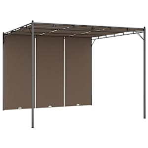 Zahradní altán s bočním závěsem 3 x 3 x 2,25 m taupe - obrázek 2