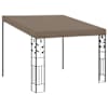 vidaXL seinale kinnitatav varjualune 3 x 3 x 2,5 m, pruunikashall