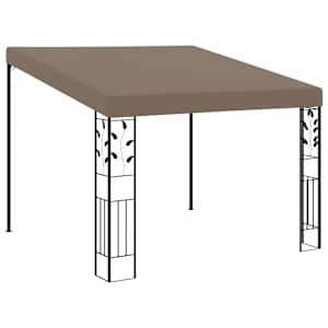 vidaXL seinale kinnitatav varjualune 3 x 3 x 2,5 m, pruunikashall