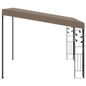 Altán ke zdi 3 x 3 x 2,5 m taupe - obrázek 3