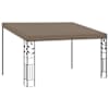 vidaXL seinale kinnitatav varjualune 4 x 3 x 2,5 m, pruunikashall