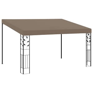 vidaXL seinale kinnitatav varjualune 4 x 3 x 2,5 m, pruunikashall