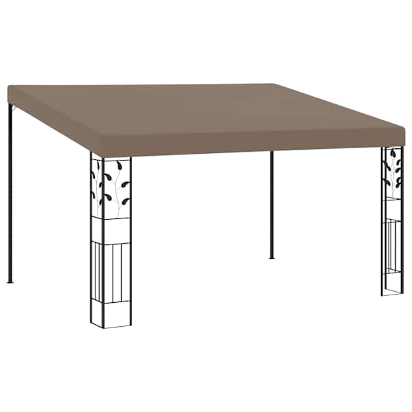 vidaXL seinale kinnitatav varjualune 4 x 3 x 2,5 m, pruunikashall