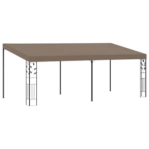 vidaXL seinale kinnitatav varjualune 6 x 3 x 2,5 m, pruunikashall