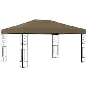 vidaXL varjualune 3 x 4 m pruunikashall, kangas