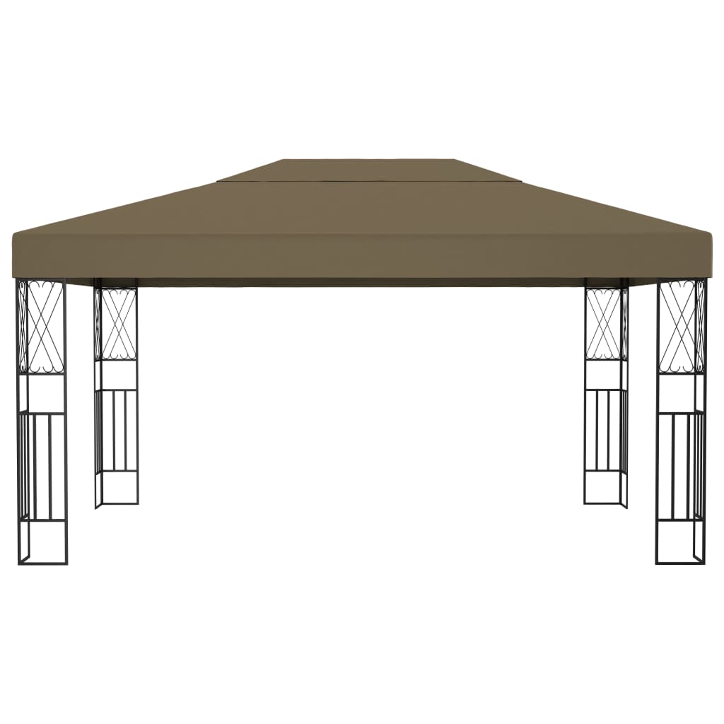 Tópszínű szövetpavilon 3 x 4 m 