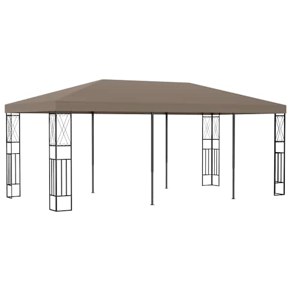 vidaXL varjualune 6 x 3 m pruunikashall, kangas