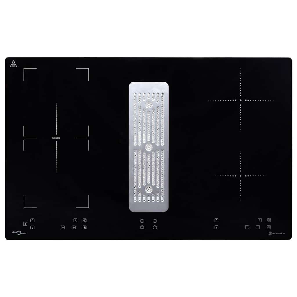 

vidaXL Inductiekookplaat Flexizone met afzuigtafel inbouw 78 cm