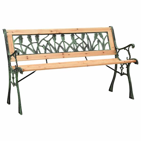 vidaXL aiapink, 122 cm, malm ja toekas nulupuit