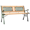 vidaXL aiapink, 122 cm, malm ja toekas nulupuit