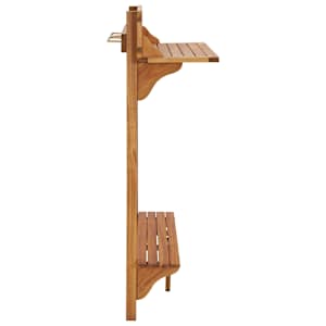 Barový stolek na balkon 90 x 37 x 122,5 cm masivní akácie - obrázek 4