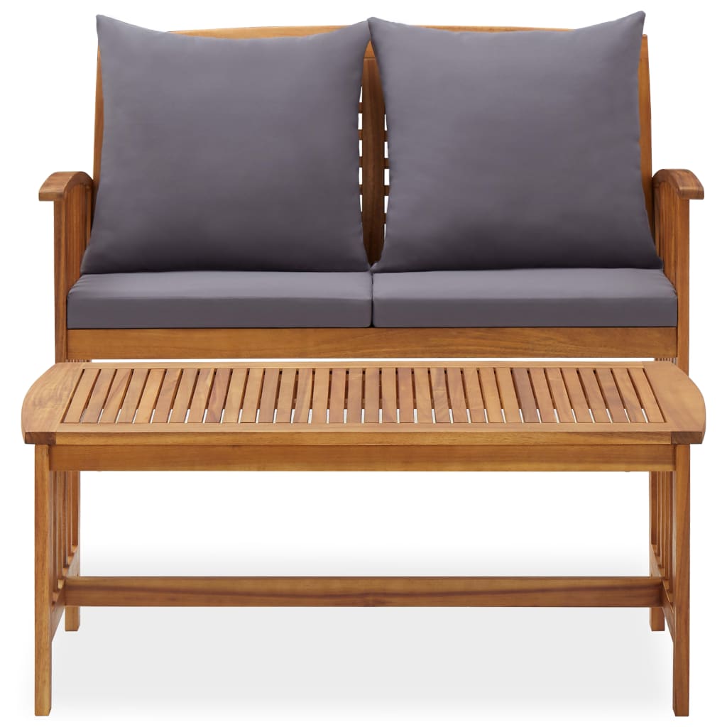 Thumbnail - vidaXL 2-tlg. Garten-Lounge-Set mit Kissen Massivholz Akazie